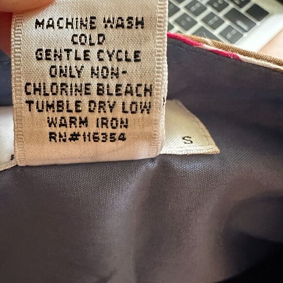 Talbots Vintage Petites Geometric Pattern A-Line Cotton Short Skirt Size 14P - Picture 5 of 8